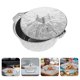 thumbnail image 4 of 12 moldes desechables para hornear, bandejas de papel de aluminio, tazones de papel de aluminio para barbacoa y bandejas con tapa., 4 of 7