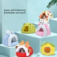 thumbnail image 3 of Hamster Plush Bed Winter Warm Plush Small Pet Cage Sleep Nest for Guinea Pigs, 3 of 20