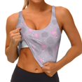 thumbnail image 3 of Fuzoiu Flamingo Print Women's Sports Vest,U-Back Sports Tank,Gym Vests,Athletic Sleeveless Shirts,Exercise Undershirts,Yoga, Gym, and Dance Wear-Medium, 3 of 8