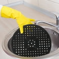 thumbnail image 5 of HOMEMAXS  2 Pcs Rubber Sink Mat Protectors for Kitchen Round Bottom Black, 5 of 8