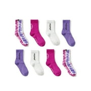Justice Girls Crew Socks, 8-Pack, Sizes M-L
