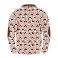 thumbnail image 4 of Blusas y camisas de manga larga con cuello redondo Sudadera con capucha de cuello redondo para hombre Jersey estampado Top de manga larga Blusa de poliéster para hombre, 4 of 4