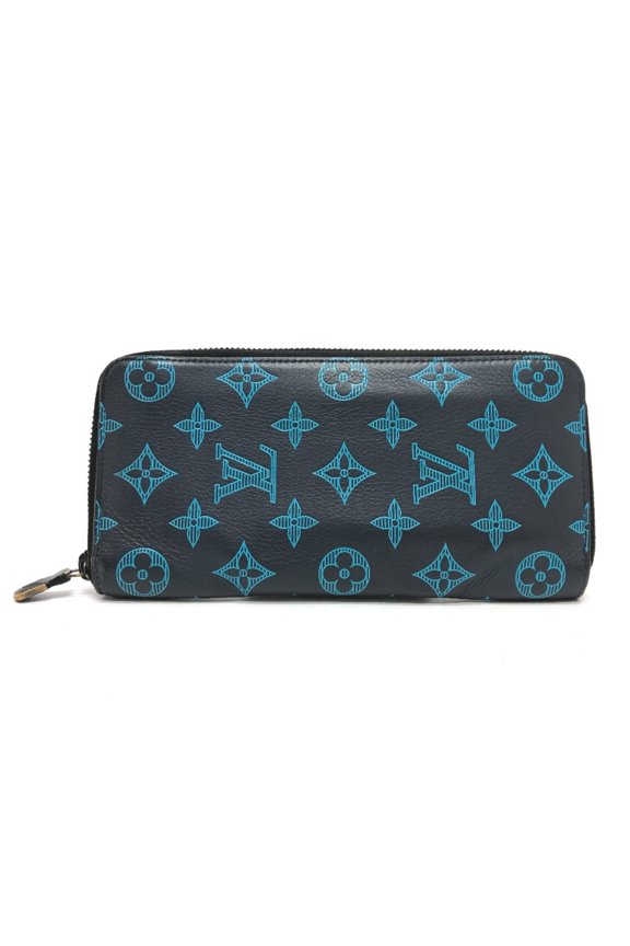 Pre-Owned LOUIS VUITTON M82322 Monogram Shadow Zippy Wallet Vertical Long in Leather,... (Good)