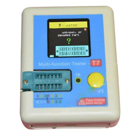 pitrice Transistor Tester Diode Triode Capacitance Inductor Meter LCR ESR NPN PNP IR Multifunction Tester LCR-T7