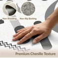 thumbnail image 6 of ODIKA 4'x6' Monochrome Geometric Abstract Design Washable Area Rug Dynamic Modern Patterns for Entryways for Bedroom, Reading Nook, Pet Friendly & Non-Shedding, 6 of 7