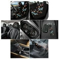 thumbnail image 2 of Renewold Dragonfly Flower Colorful Car Seat Covers Full Set with Cup Holder Coaster Gear Shift Knob Cover Handbrake Cover Keychain Car Headrest Covers 11 PCS Auto Accessories Full Set, 2 of 7