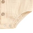 thumbnail image 6 of Splozh Infant Bodysuit Baby Boy Romper Sleeveless Cotton Linen Bodysuit Tank Top One Piece Neutral Newborn Baby Summer Clothes 12-18 Months,Beige, 6 of 6