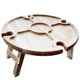 thumbnail image 1 of Mesa de pícnic de vino Mesa de aperitivos plegable con botella de vino y portavasos Likrtyny Deportes al aire libre Salida diaria Juego de fiesta, 1 of 9