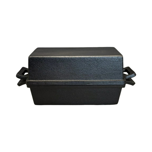 Professional Cast Iron Loaf Pan with Lid Even Heating Technology Sourdough Bread Mold Kitchen Bakeware