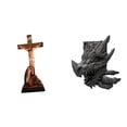 thumbnail image 1 of Escultura De Jesús, Dragón, Sujetalibros Decorativo, Estatua Religiosa Católica Sagrada, Soporte Para Libros, Estantería, Mueble De Mesa Para Sala De Estar, 1 of 8