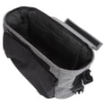 thumbnail image 4 of Bolsa de pañales para cochecito de bebé, impermeable, correa de hombro ajustable, bolsa de pañales para cochecito pequeño para viajes, color gris, 4 of 8
