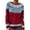 Red, variant on Womens Pullover Vintage Sweater Plus Size Ethnic Fair Isle Sweater Fall Long Sleeve Casual Boho Tops Knitwear Red, 5XL