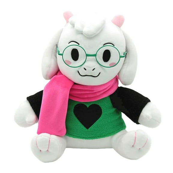 Deltarune Ralsei Plush With No Hat green Fur Glasses & Scarf Fashion Plush Toy