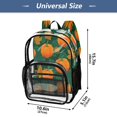thumbnail image 4 of Iauyy Clear Backpack Heavy Duty PVC Transparent Backpack for College Workplace, Pumpkins and Autumn, 4 of 8