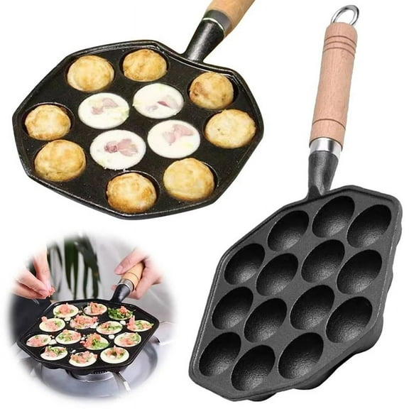 14Holes Non Stick Takoyaki Maker Octopus Ball Maker Octopus Baking Machine Home Cooking Baking Forms Mold Tray Kitchen,A