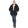 thumbnail image 4 of White Mark Women's Plush Hooded Cardigan with Pockets, 4 of 6