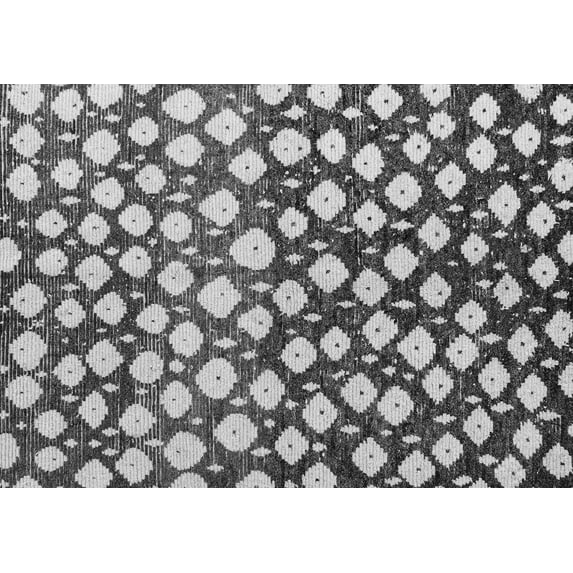 Ahgly Company Indoor Rectangle Abstract Gray Modern Area Rugs, 6' x 9'