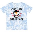 thumbnail image 3 of Inktastic I Love My Godfather with Cute Penguin and Hearts Girls Toddler T-Shirt, 3 of 5