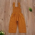 thumbnail image 3 of Peyan 1-6T Kids Girl’s Chiffon Summer Suspender Jumpsuit Sleeveless Polka Dot Long Pants Overalls, 3 of 6