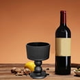 thumbnail image 1 of Copa de vino BLESIY vaso de champán vidrio esmerilado negro 200 ml, 1 of 8