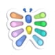 thumbnail image 1 of Mariposa Bebé Juguetes Sensoriales Alivio Del Estrés Juguetes De Mano Empuje Sensorial Fidget Juguete Para Niños Adultos Serendint FN005670-00, 1 of 6