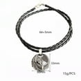 thumbnail image 2 of Norse Retro Vikings Odin's Ravens Symbol Pendant Necklace Jewelry Huginn Muninn, 2 of 9