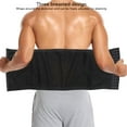 thumbnail image 3 of Men Waist Trainer Belt, Adjustable Waist Trimmer For Fitness Sports With 3 Breasted Design, 3 of 8