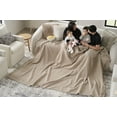 thumbnail image 4 of Mina Victory Lifestyle Woven Chenille Oversized Indoor Throw Blanket 70" x 103" Beige, 4 of 9