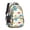 White Colorful Dinosaur, variant on White Colorful Dinosaur Decoration Pattern Cute School Backpack Bag with Padded Back and Adjustable Shoulder Straps 16.9 X 12.6 X 5.9 Inches