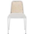 thumbnail image 4 of Meridian Furniture Atticus White Powder Coated Metal Dining Chair, 4 of 15