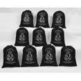 thumbnail image 5 of Darling Souvenir Black It Started With A Kiss Wedding Favor Custom Party Supplies&nbsp;Drawstring Pouches&nbsp;Favor Bags 15 Pieces, 5 of 5