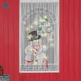 thumbnail image 4 of Deago 2 Pcs Merry Christmas LED Light up Window Curtains Xms Santa Snowman Panels Ornaments For Party Walls Door Home Decorations (Santa+Snowman), 4 of 8