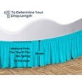 thumbnail image 5 of SGI Bedding Round Bed Skirt |Wrap Around Microfiber Bed Skirt | Fade Resistant, Wrinkle Free, Anti-static, Decorative, Extra Storage Space, Clutter-Free | 80" Diameter / 18" Drop, Turquoise Blue, 5 of 8