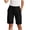 AI10_Black, variant on Sweat Shorts for Women Elastic Waist Athletic Lounge Sports Workout Knee Length Bermuda Shorts with Pocket Army Green M