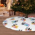 thumbnail image 6 of Rateoe Panda And Rainbow Print Christmas Tree Skirt 30" for Xmas Holiday New Year Party Circle Tree Mat Ornaments Decoration, 6 of 7