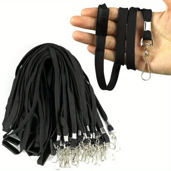 25 Pcs Bulk Breakaway Lanyard Rope, Versatile Accessories, Durably Unisex Lanyards with Swivel Hooks Clip, Suitable for Conference, Work Office, Trade Show, Concerts, School Bus Card