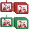 thumbnail image 1 of 36 Pieces Christmas Photo Ornament Frames Mini Felt Glitter Hanging Photo Frame Small Holiday Frames Christmas Tree Decoration for Present Christmas Tree Picture Frames (Red, Green), 1 of 7