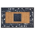 thumbnail image 1 of Nedia Home SOR2457 24 x 57 in. Olive Border Sentinel Door Mat, Monogrammed R - Natural Brown & Black, 1 of 1