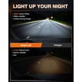thumbnail image 2 of Nilight 9005 H11 LED Headlight Bulbs H11/H8/H16 LED Fog Light Combo 350% Brighter Mini Size Headlights and fog lights LED kit 6000k Cool White Plug and Play 6-Pack, 2 of 8