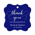 thumbnail image 1 of Darling Souvenir Custom Names Thank You For Celebrating With Us Wedding Hang Tags Personalized Party Tags-Blue-100 Tags, 1 of 1