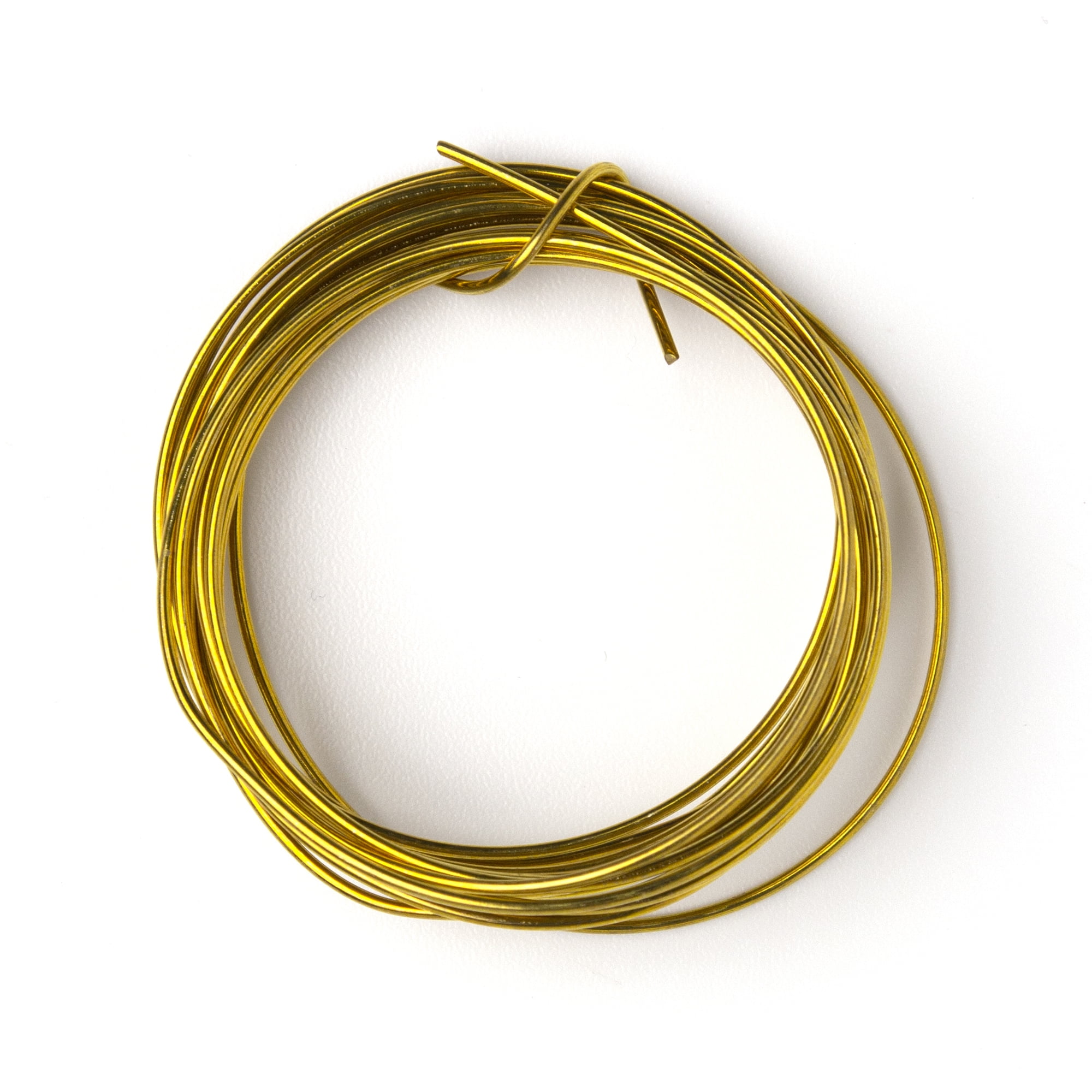 (2 pack) Cousin DIY Coated Copper Wire, Gold Finish, 16 Ga, 9 ft Roll