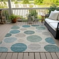 thumbnail image 3 of Dalyn Rugs Machine Washable Indoor/Outdoor Chantille ACN2062 Teal 10' x 14' Rug, 3 of 9