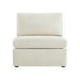 thumbnail image 3 of CHITA Modern Fabric Armless chair with Reversible Chaise for Living Room Bedroom, Linen, 3 of 7