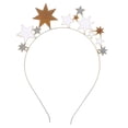 thumbnail image 1 of Diadema con hebilla para el cabello, diadema de estrella, adorno para el cabello, tocado de aleación, accesorio para vacaciones, banda para el cabello, 1 of 7
