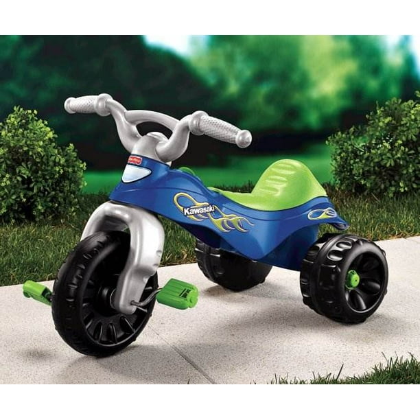 Fisher Price Kawasaki Tough Trike Blue green Walmart