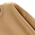 thumbnail image 4 of FRSASU Two Piece Outfits for Women Solid Color Lounge Sets Round Neck Sweatshirt Elastic Waist Sweatpants Sweatsuits Set Khaki, 4 of 4