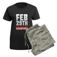 thumbnail image 5 of CafePress - Feb 29Th The Birthday Of Champions Pajamas - Women's Short Sleeve Print T-Shirt and Pants Dark Cotton Pajama Set, 5 of 7