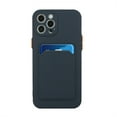thumbnail image 2 of for iPhone 15 Plus Case with Credit Card Holder Slot TPU Soft Silicone Scratch-Resistant Slim Wallet Case Protective Cover for iPhone 15 Plus,Darkblue, 2 of 5