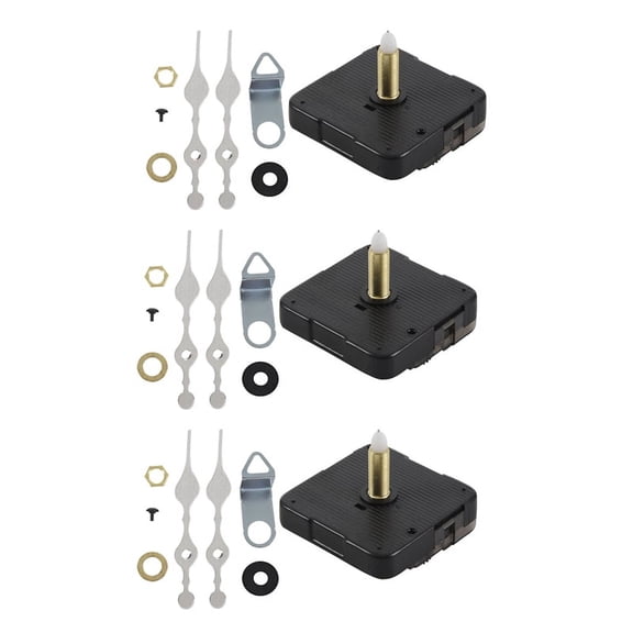 Mudder Long Spindle Clock Mechanism Movement, 3/ 5 Inch Maximum Dial Thickness, 1-1/ 10 Inch Total Shaft Length