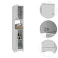thumbnail image 3 of Miekor Furniture Brighton 1-Shelf Linen Cabinet White B5A2018, 3 of 7
